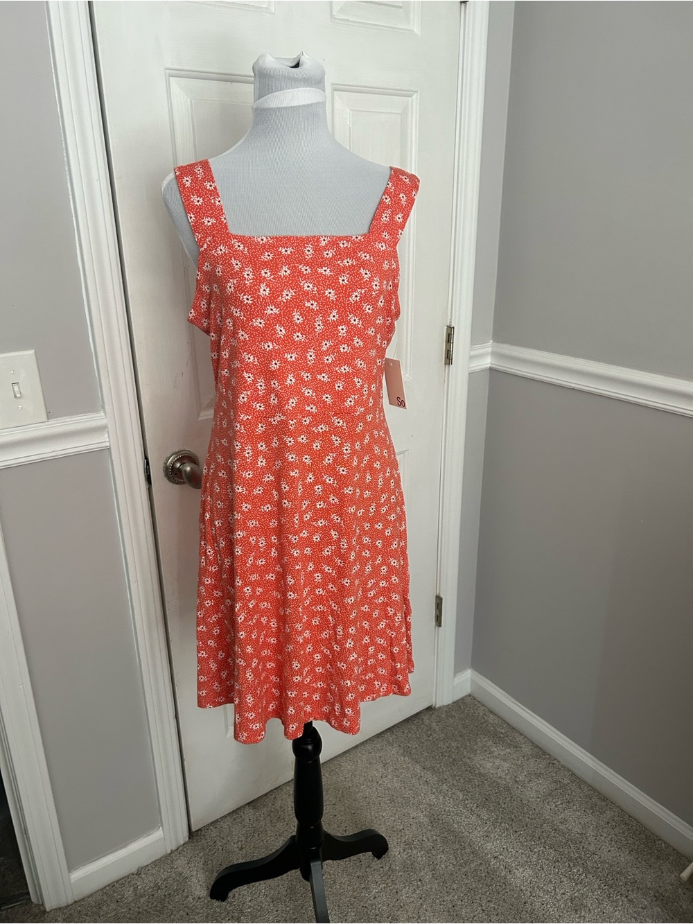 Adorable orange crush-colored sun dress